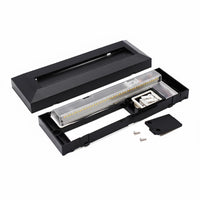 Faretto segnapassi rettangolare slim LED 6W CCT per esterni IP65 luce regolabile 3000K-6000K giardino parete muro 230V COLORE NERO