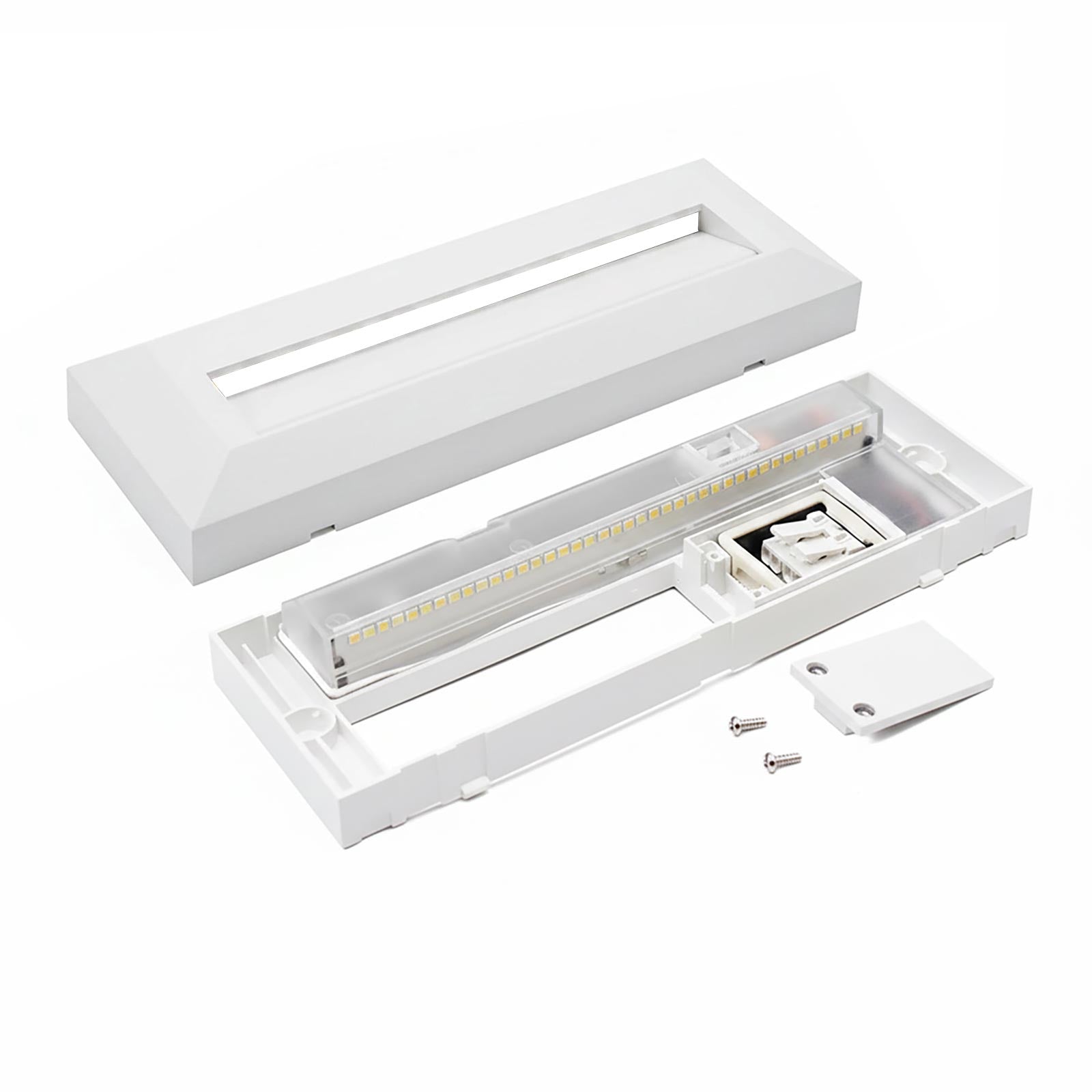 Faretto segnapassi rettangolare slim LED 6W CCT per esterni IP65 luce regolabile 3000K-6000K giardino parete muro 230V COLORE BIANCO