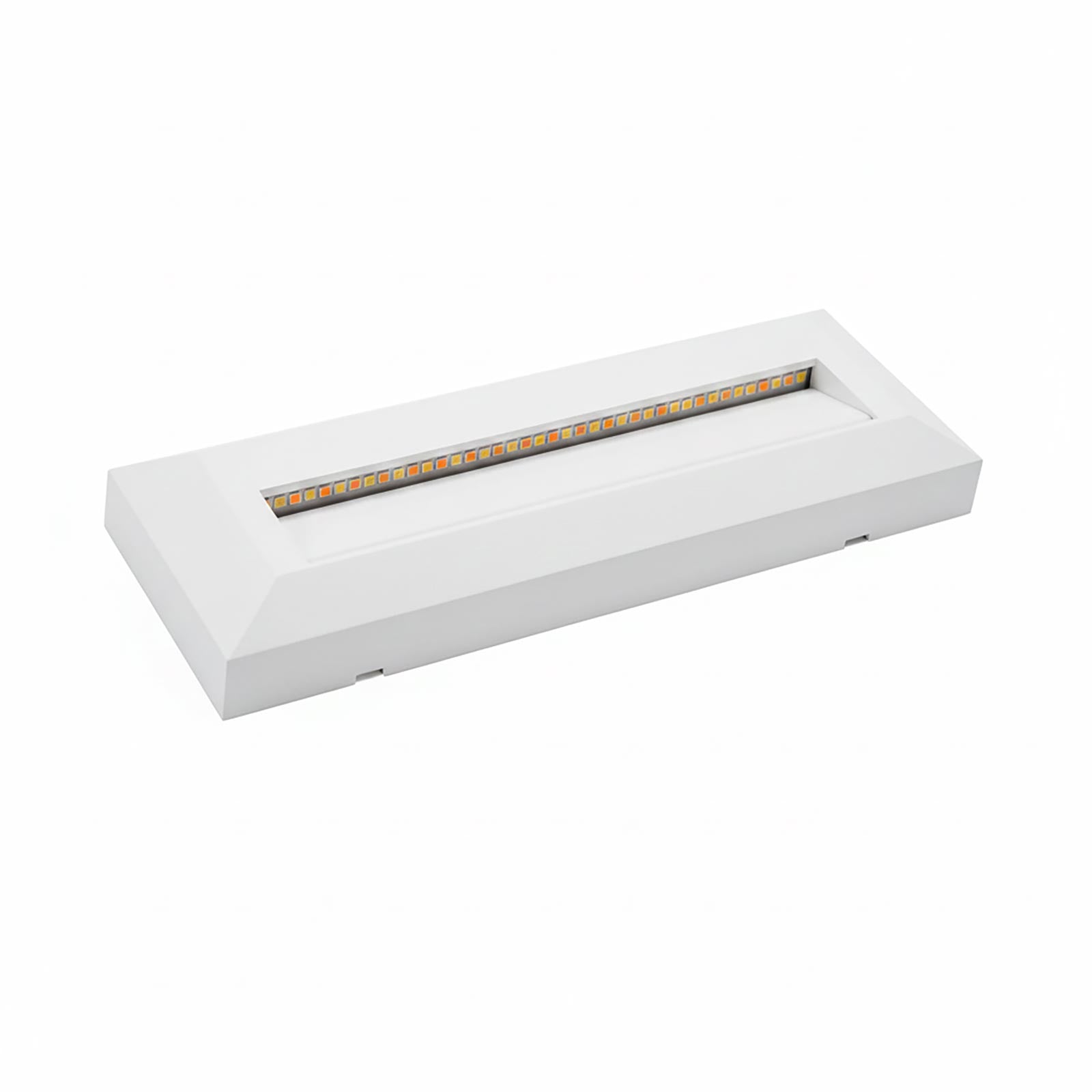 Faretto segnapassi rettangolare slim LED 6W CCT per esterni IP65 luce regolabile 3000K-6000K giardino parete muro 230V COLORE BIANCO