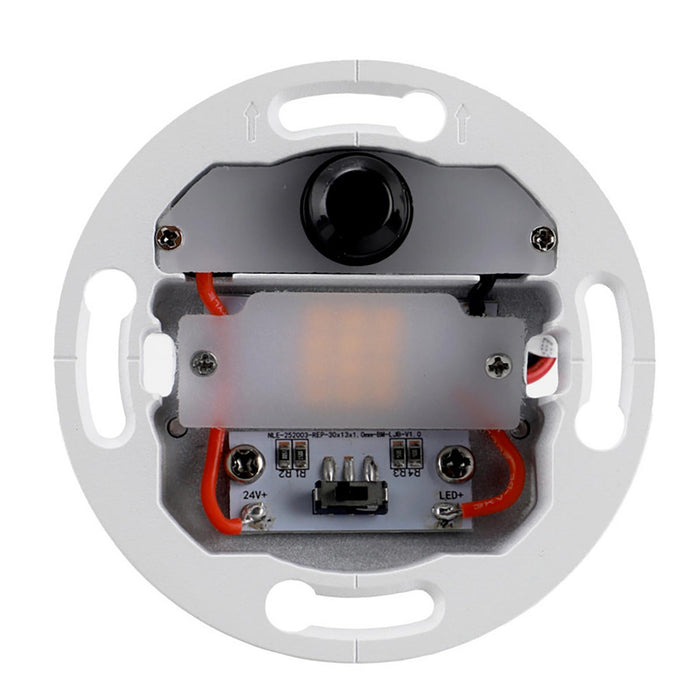 Faretto segnapassi luce LED da incasso con sensore movimento PIR potenza regolabile 4W 2W scale corridoio Tondo Nero 230V