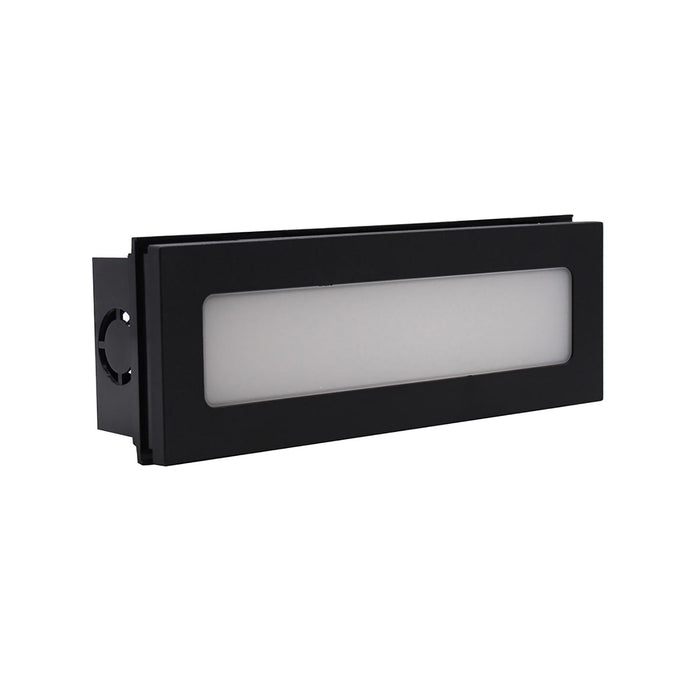Faretto segnapassi LED 6W CCT incasso rettangolare parete IP65 moderno lampada muro luce viale giardino esterni 230V NERO