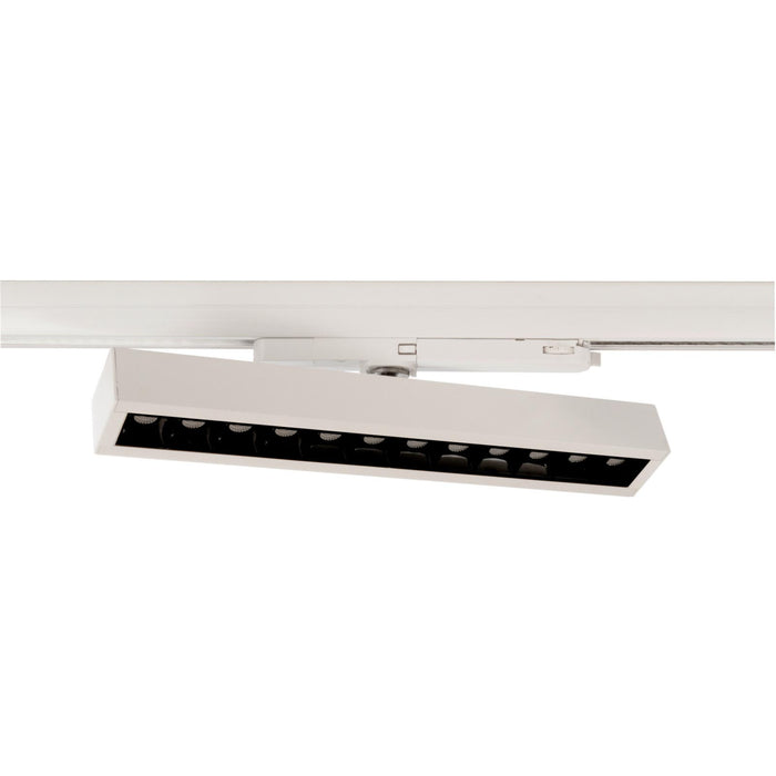Faretto SPOT track binario trifase LED regolabile da 23W a 32W fascio stretto luce orientabile negozio vetrina 230V BIANCO 3000K