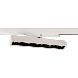 Faretto SPOT track binario trifase LED regolabile da 23W a 32W fascio stretto luce orientabile negozio vetrina 230V BIANCO 4000K