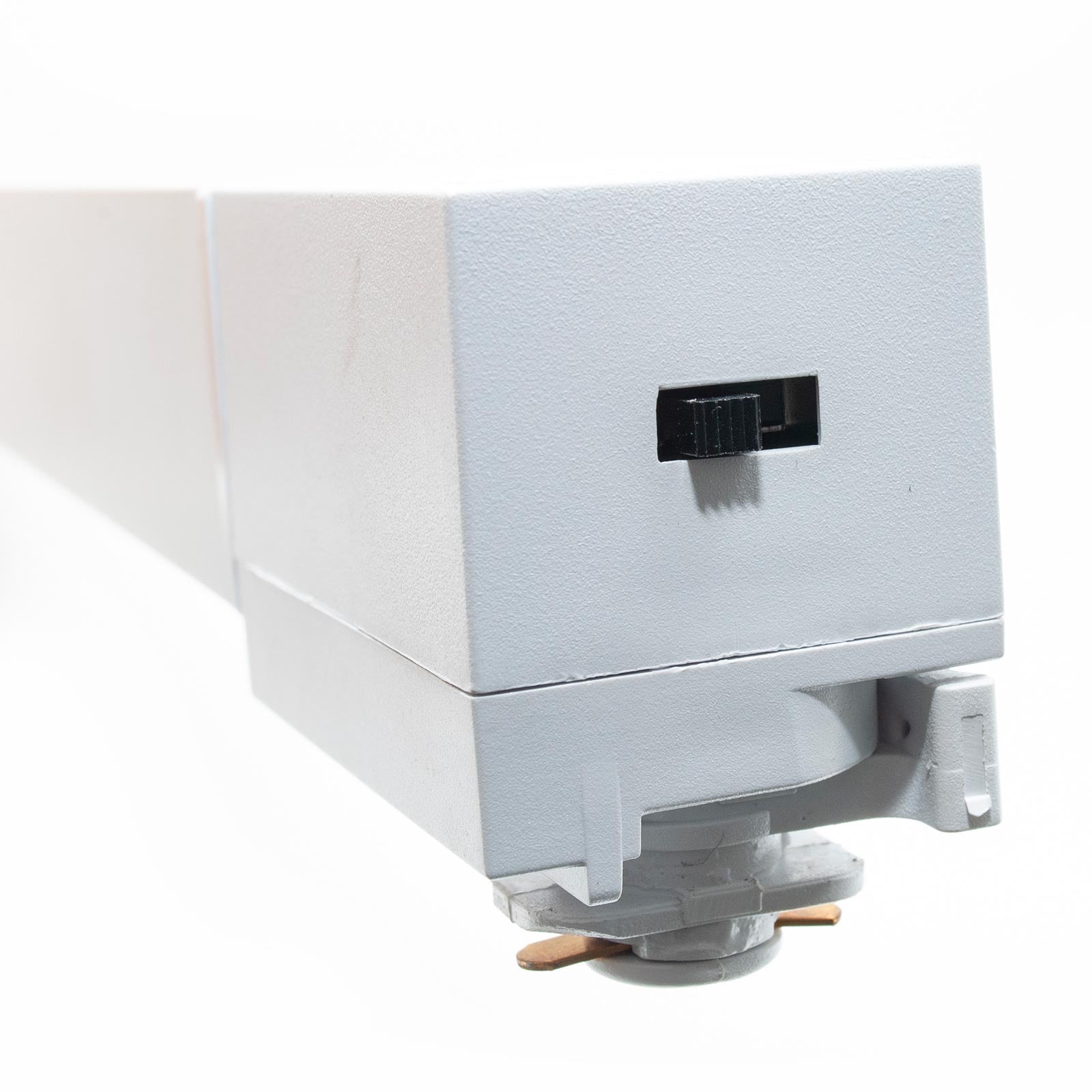 Faretto track binario monofase LED CCT 20W barra orientabile interni luce lineare resa 160W negozio vetrina ufficio 230V BIANCO