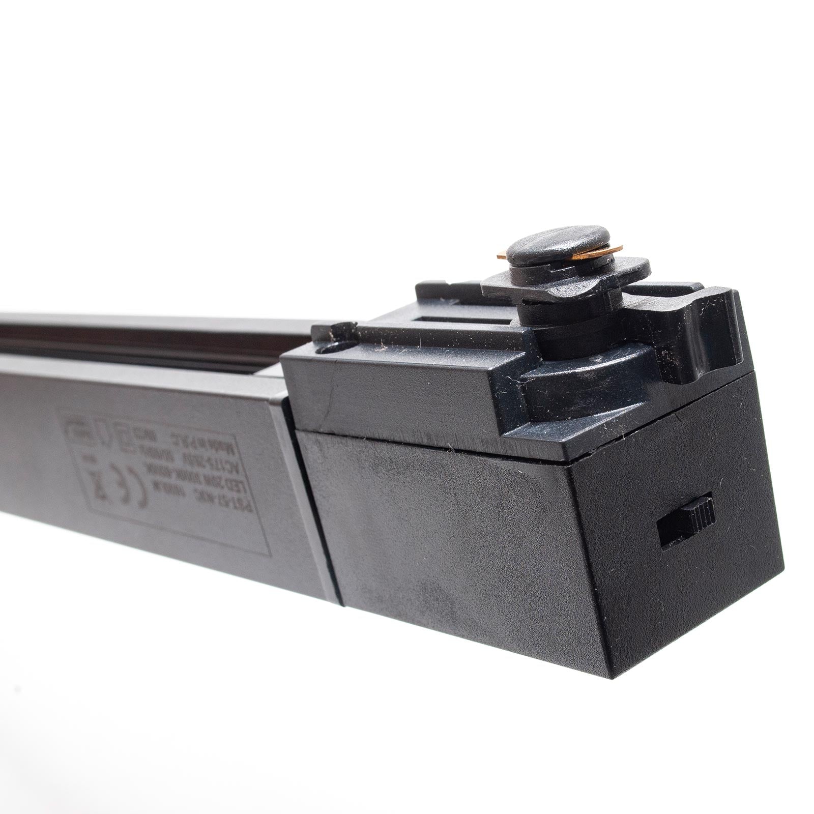 Faretto track binario monofase LED CCT 20W barra orientabile interni luce lineare resa 160W negozio vetrina ufficio 230V NERO