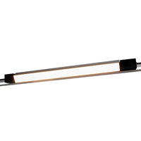 Faretto track binario monofase LED CCT 20W barra orientabile interni luce lineare resa 160W negozio vetrina ufficio 230V NERO