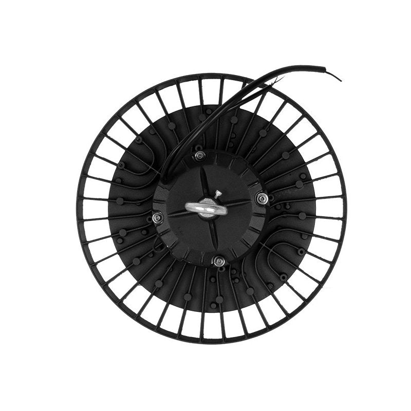 Faro LED Industriale UFO 200W 150W 100W Regolabile, 32000LM 160lm/W 4000K Neutro IP65 Dimmerabile 0-10V, Lampada LED High Bay Rotonda per Capannoni Magazzini 5 Anni Garanzia