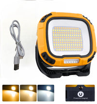 Faro Lampada Torcia Lavoro Portatile 136 LEd Led ricaricabile USB W892-2
