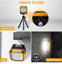 Faro Lampada Torcia Lavoro Portatile 136 LEd Led ricaricabile USB W892-2