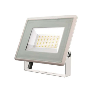 Faro Led Flood Light 200W 17600lm IP65 Slim 400x333x33mm Carcassa Bianca Luce 4000K SKU-6735