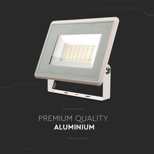 Faro Led Flood Light 200W 17600lm IP65 Slim 400x333x33mm Carcassa Bianca Luce 4000K SKU-6735