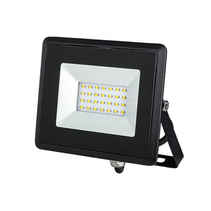 Faro Led Flood Light 20W Carcassa Nera IP65 Caldo 3000K Super Slim SKU-215946