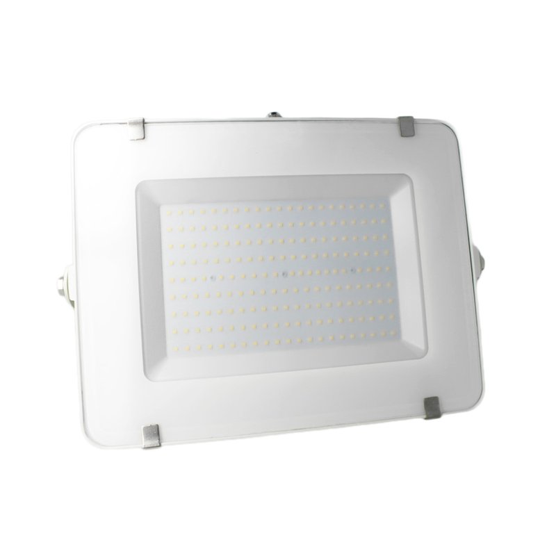 Faro Led Flood Light 300W IP65 Bianco Neutro Super Slim 55mm Carcassa Bianca Samsung Garanzia 5 Anni SKU-10033