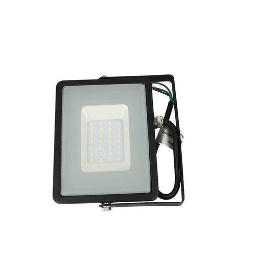 Faro Led Flood Light 30W IP65 Bianco Naturale Super Slim Carcassa Nera Smd Samsung Garanzia 5 Anni SKU-401