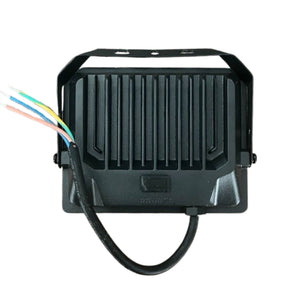 Faro Led Flood Light CCT 30W, Diffusore Bianco Opaco Super Slim Carcassa Nera, IP65 159X158X38mm SKU-23769