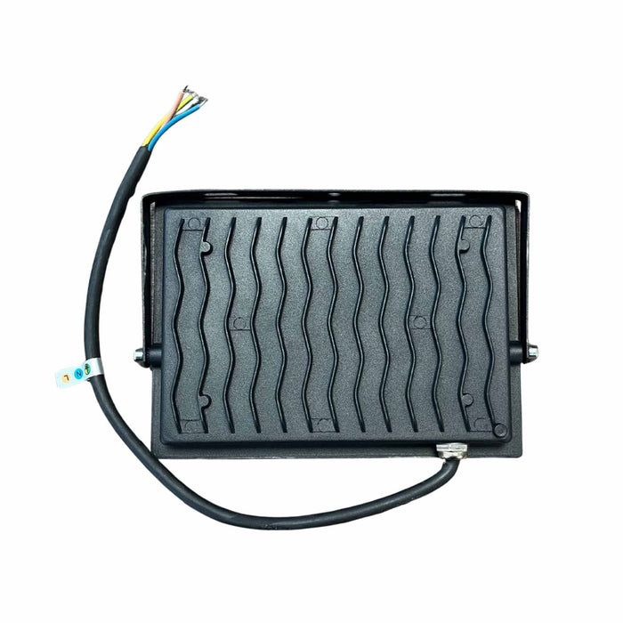 Faro Led Flood Slim RGB Con Telecomando 50W 2600 Lumen RGB AC 220V 50Hz Nero IP65