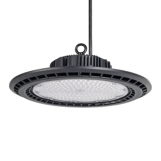 Faro Led Industriale UFO 150W 160lm/W 24000 LM Neutro 4000K IP65  Disco Rotondo Per Capannoni Garanzia 5 Anni