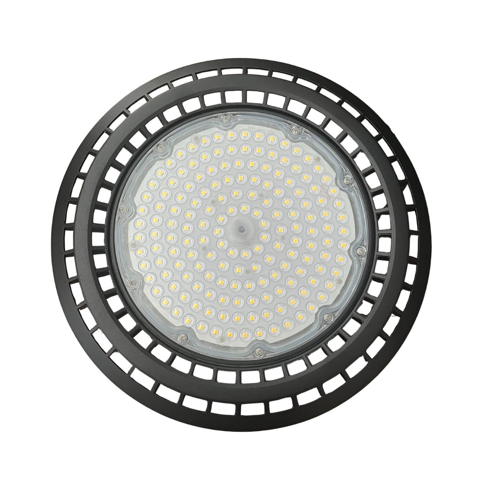 Faro Led Industriale UFO 150W 160lm/W 24000 LM Neutro 4000K IP65  Disco Rotondo Per Capannoni Garanzia 5 Anni