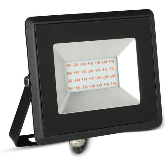 Faro Proiettore Led Flood Light 20W Colore Rosso IP65 Interno Esterno Carcassa Nera SKU-5992