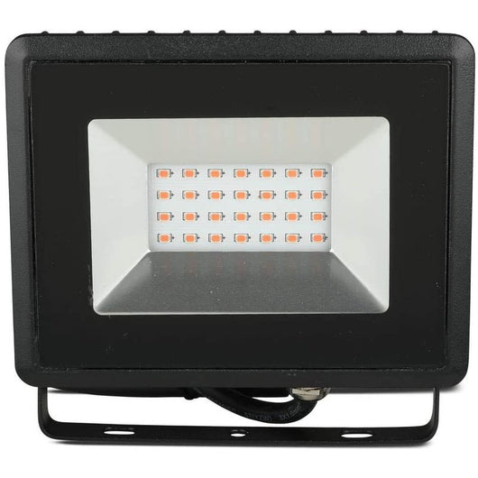 Faro Proiettore Led Flood Light 20W Colore Rosso IP65 Interno Esterno Carcassa Nera SKU-5992