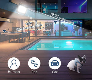 Faro a LED da esterno con sensore crepuscolare 200W luce fredda con staffa G6200