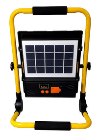 Faro di emergenza a led 100w con pannello solare ricaricabile torcia SOS