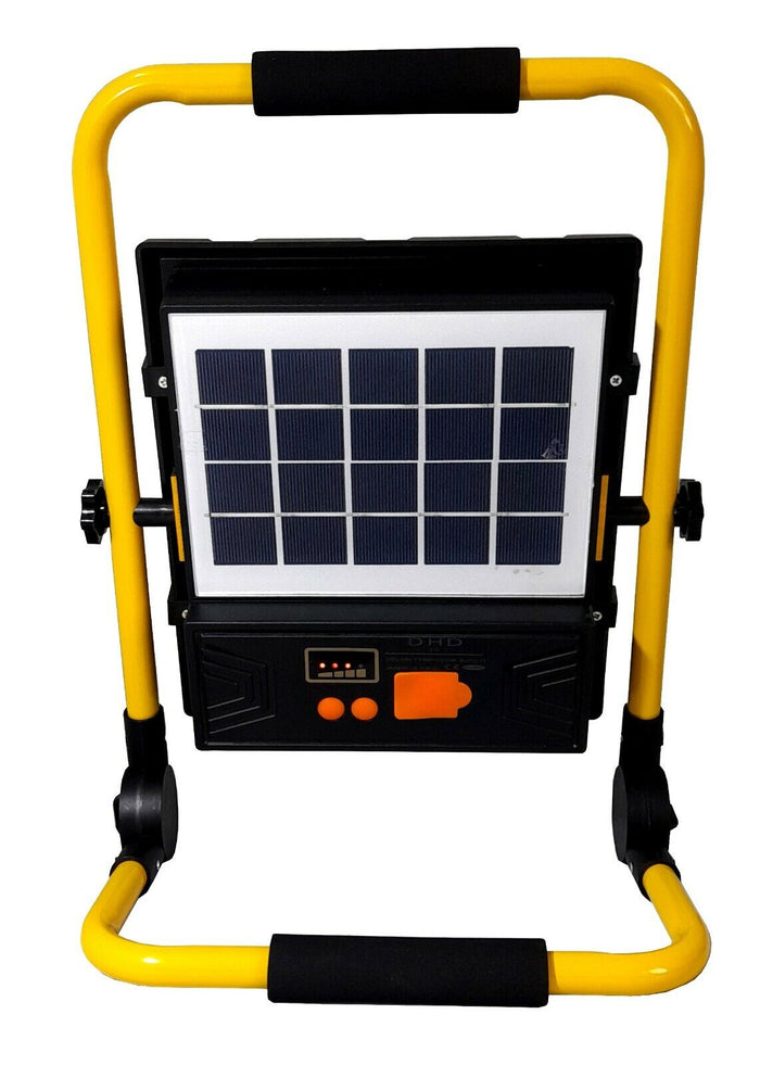 Faro di emergenza a led 100w con pannello solare ricaricabile torcia SOS