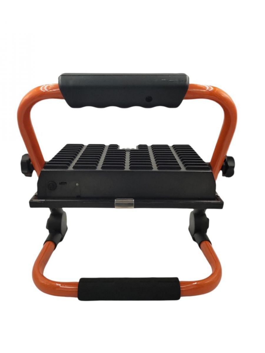 Faro faretto LED 100W batteria ricaricabile portatile torcia da lavoro IP66 da Esterno Cantiere Campeggio 8506