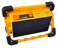 Faro faretto LED 80W con pannello solare ricaricabile torcia da lavoro 92183