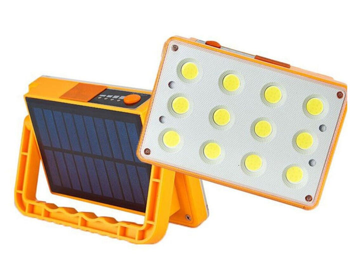 Faro faretto LED con pannello solare ricaricabile torcia da campeggio TA158