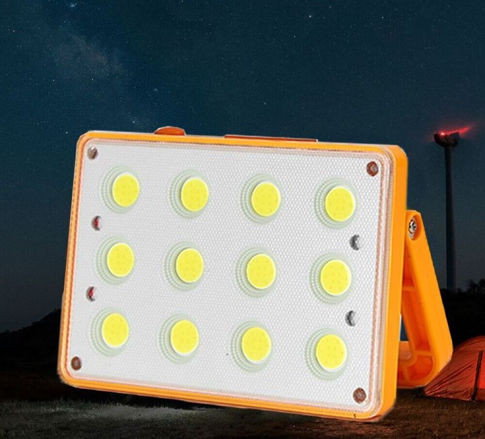 Faro faretto LED con pannello solare ricaricabile torcia da campeggio TA158