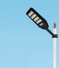 Faro lampione stradale pannello solare con sensore telecomando 144 led 200W 525