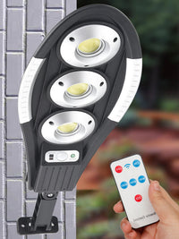 Faro lampione stradale pannello solare con sensore telecomando 90LED COB Art.03