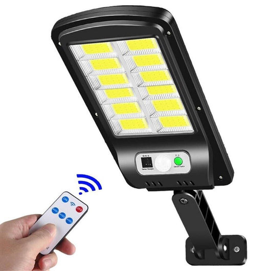 Faro lampione stradale pannello solare fotovoltaico sensore 120 LED COB 40W HHS