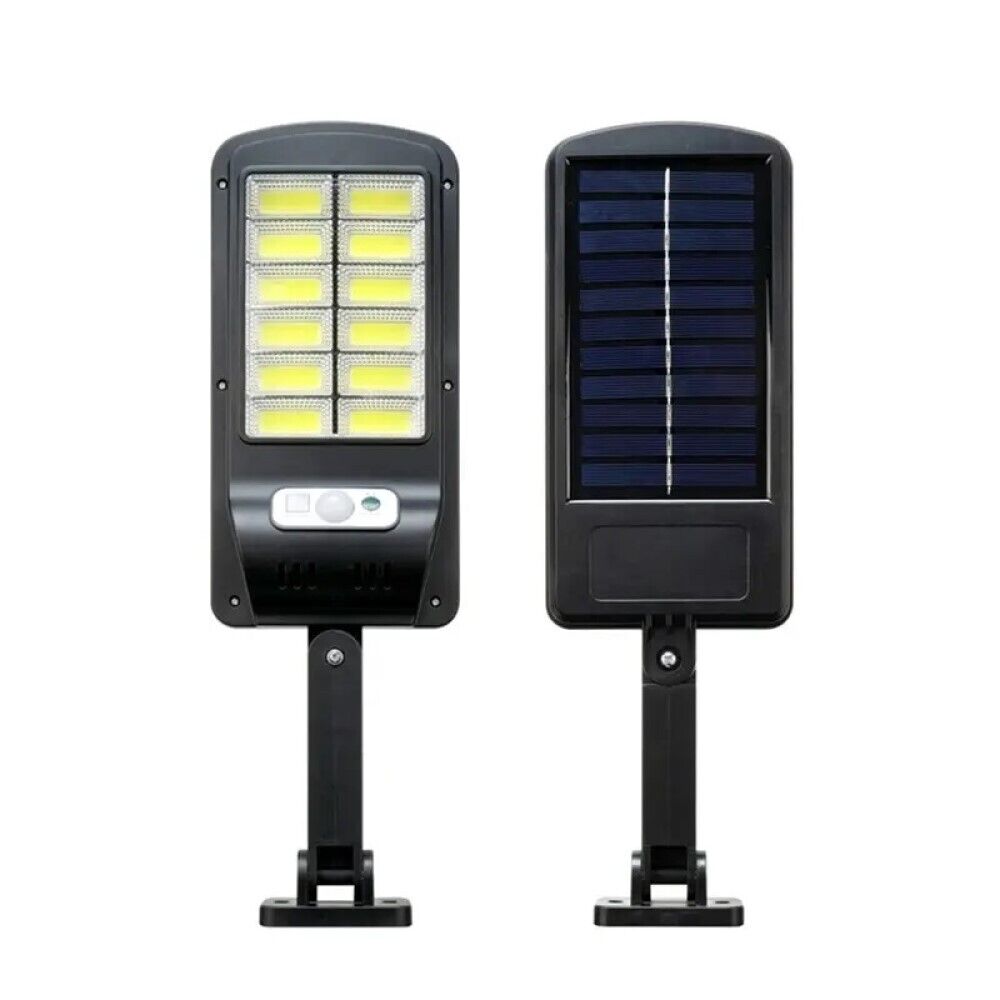Faro lampione stradale pannello solare fotovoltaico sensore 120 LED COB 40W HHS