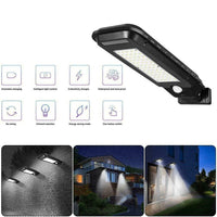 Faro lampione stradale pannello solare fotovoltaico sensore 60 LED SMD TX9326