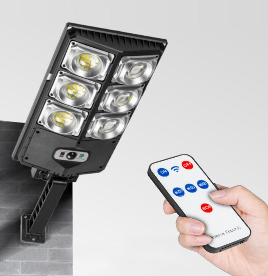 Faro lampione stradale solare sensore di movimento fotovoltaico180 LED W789A-3