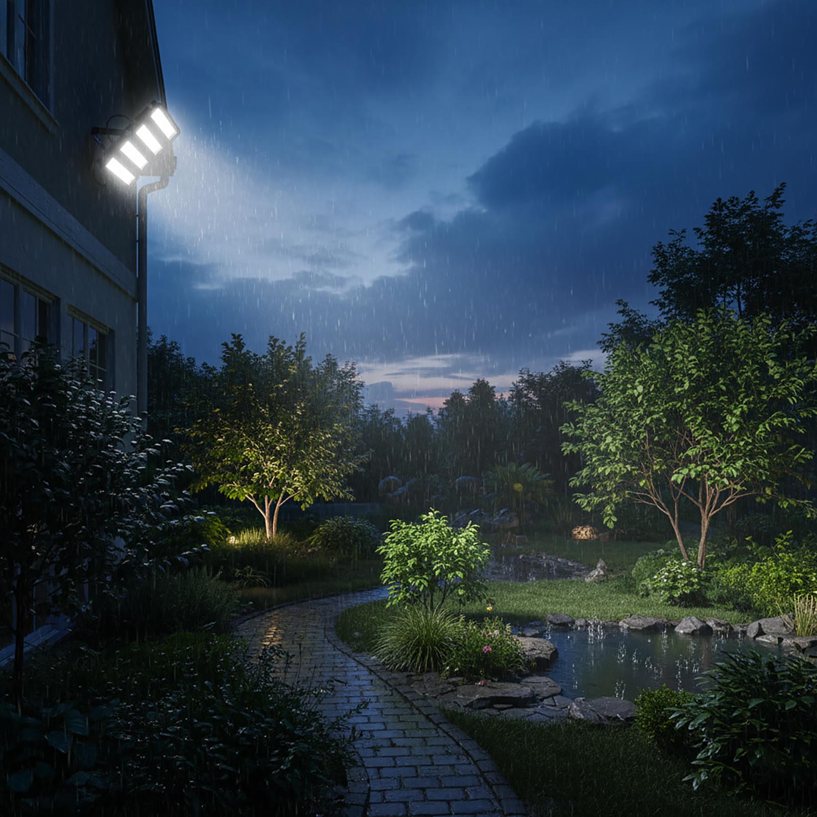 Faro LED modulare per esterno faretto impermeabile IP65 staffa orientabile luci giardino negozio tabelle insegne potenza 100W