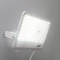 Faro slim per esterno LED IP65 con interruttore CCT da 3000K a 6500K faretto bianco staffa luce giardino insegna tabella 200W