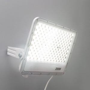 Faro slim per esterno LED IP65 con interruttore CCT da 3000K a 6500K faretto bianco staffa luce giardino insegna tabella 200W