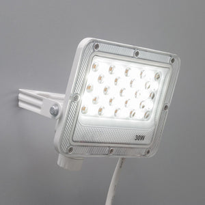 Faro slim per esterno LED IP65 con interruttore CCT da 3000K a 6500K faretto bianco staffa luce giardino insegna tabella 30W