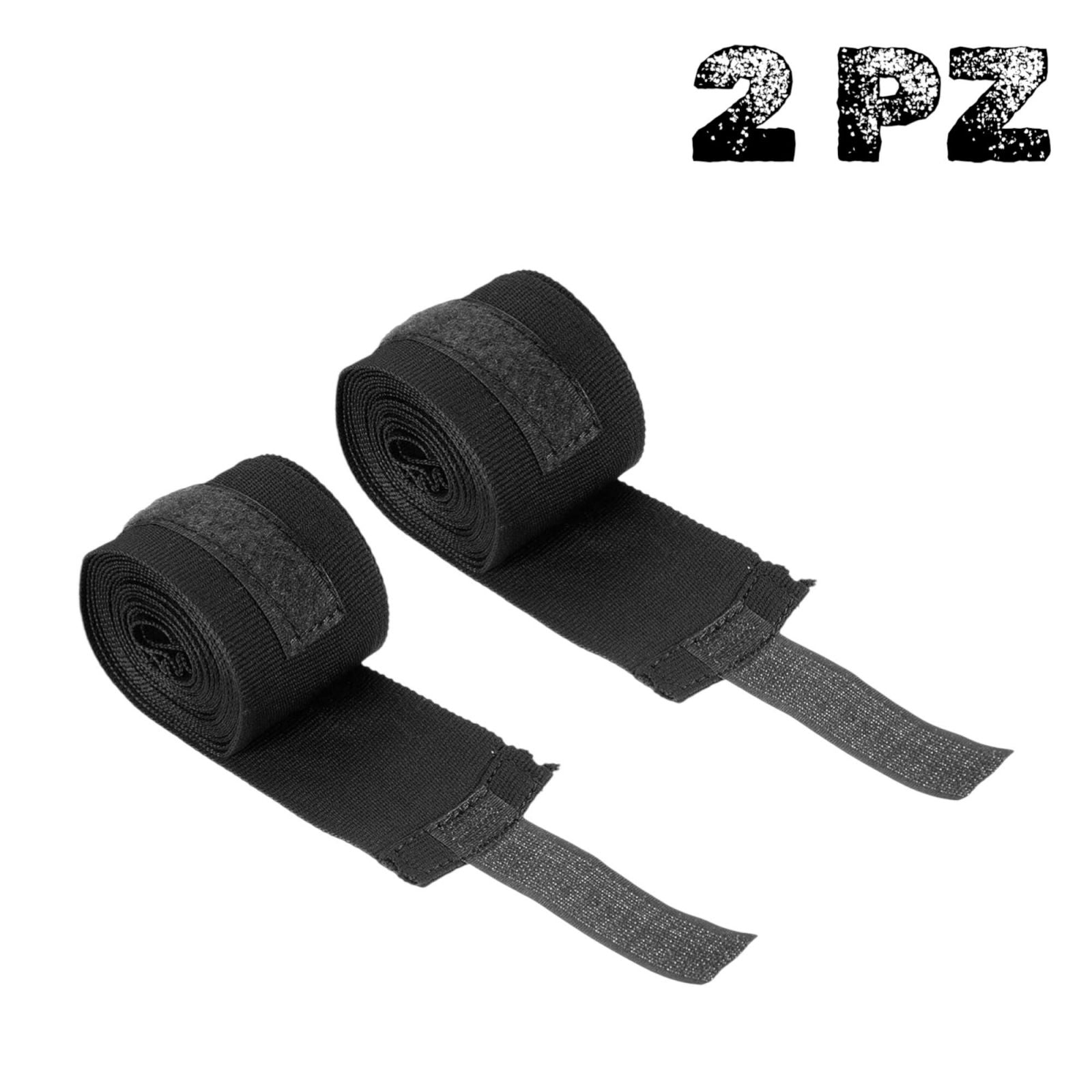 Fasce box 3mt Bendaggi Mani per Pugilato MMA Supporto e Protezione per Allenamento Nero