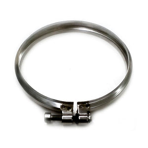 Fascetta di bloccaggio canna fumaria DN 100 tubo acciaio inox 316