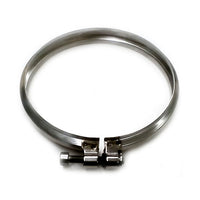 Fascetta di bloccaggio canna fumaria DN 200 tubo acciaio inox 316