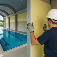 Lastra cartongesso esterni interni umidi sauna 1200x2000 mm aquaboard pro siniat