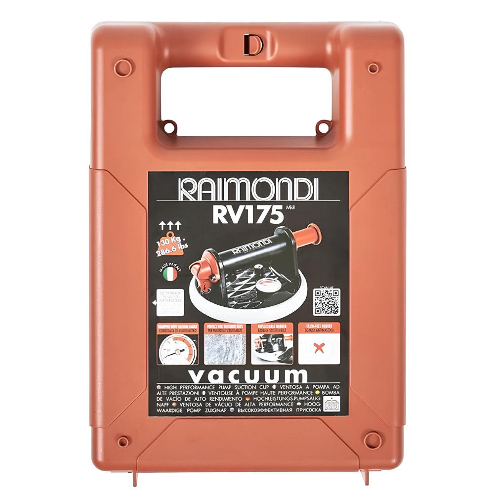 Ventosa vacuum rv175 pompa vacuometro valigetta new edition ceramiche raimondi