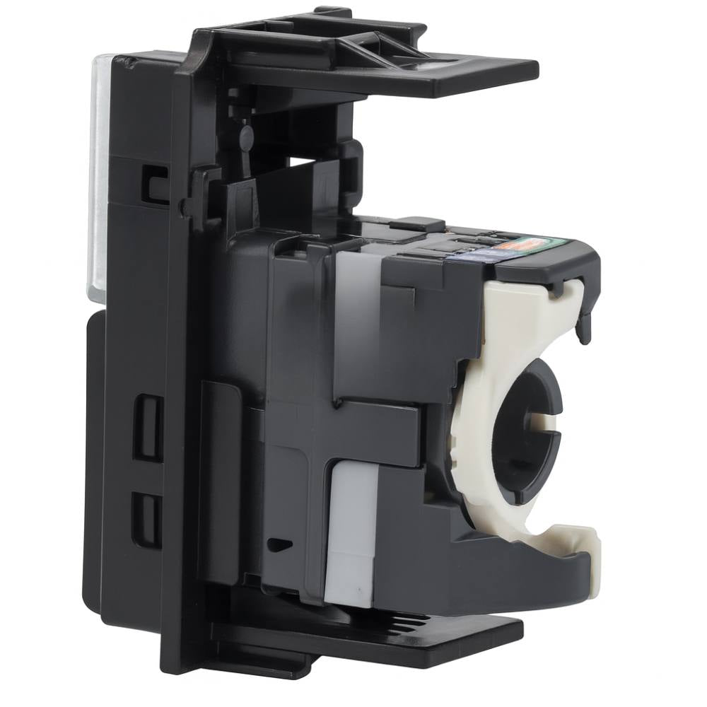 Bticino living now connettore rj45 categoria 5e utp 1 modulo toolless *** colore nero, confezione 1