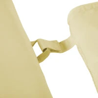 Cuscino Per Sdraio Lettino Prendisole Da Giardino 198x53x5cm Bianco Crema