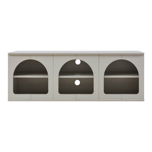 Mobile Porta TV Trorhun con Ripiano 140 x 38 x 48 cm - Grigio [en.casa]