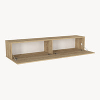 Mobile TV da Parete Nolven con 2 Ante a Ribalta 160 x 32 x 30 cm - Effetto Rovere [en.casa]